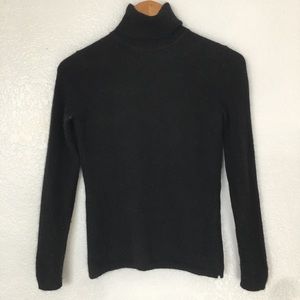 Cashmere by Charter Club Black Turtle Neck Small